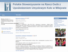 Tablet Screenshot of milejow.psouu.org.pl